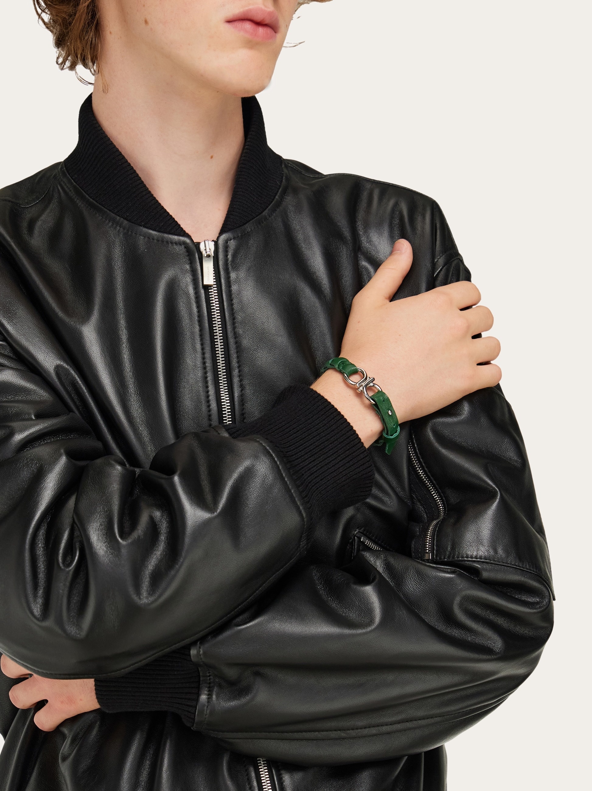 Braided Gancini bracelet - 3
