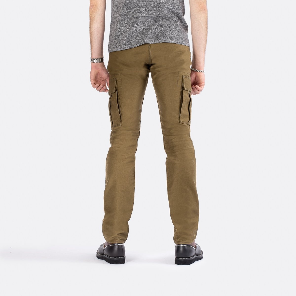 IHDR-502-OLV 11oz Cotton Whipcord Cargo Pants - Olive - 3