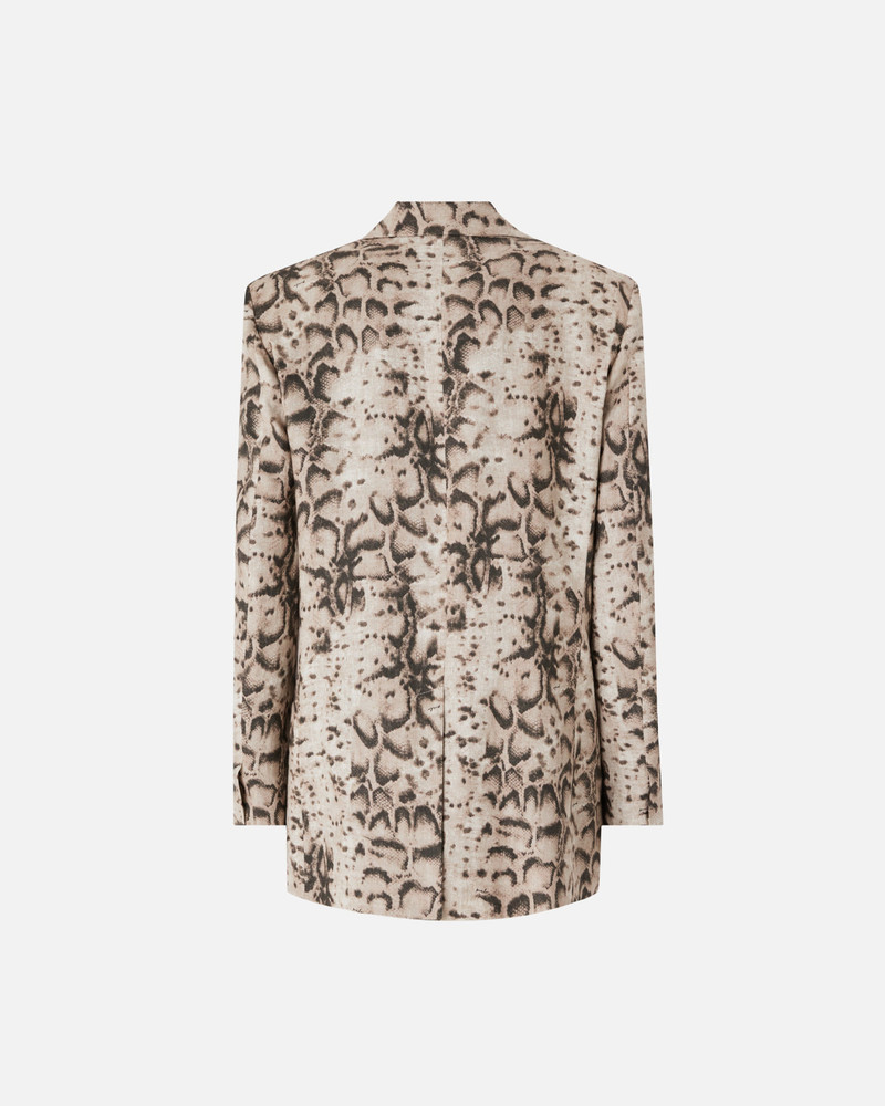 PINKO LINEN JACKET WITH SNAKE PRINT outlook