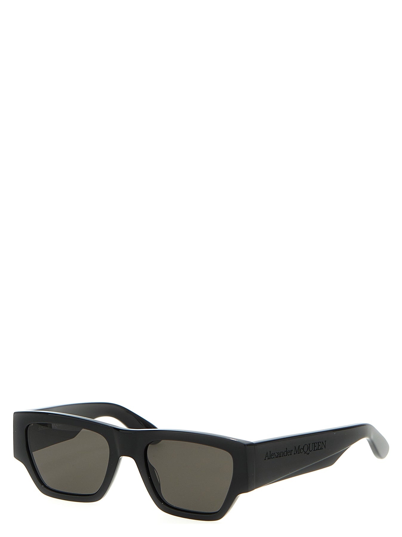 Mcqueen Angled Sunglasses Black - 3