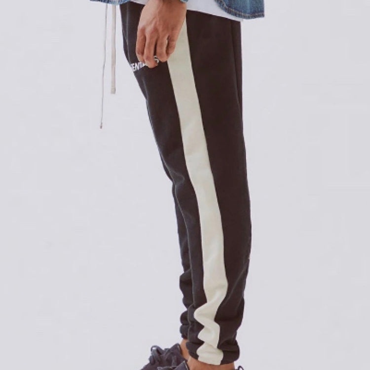 Fear of God Essentials SS20 Side Stripe Sweatpants Black FOG-SS20-127 - 5