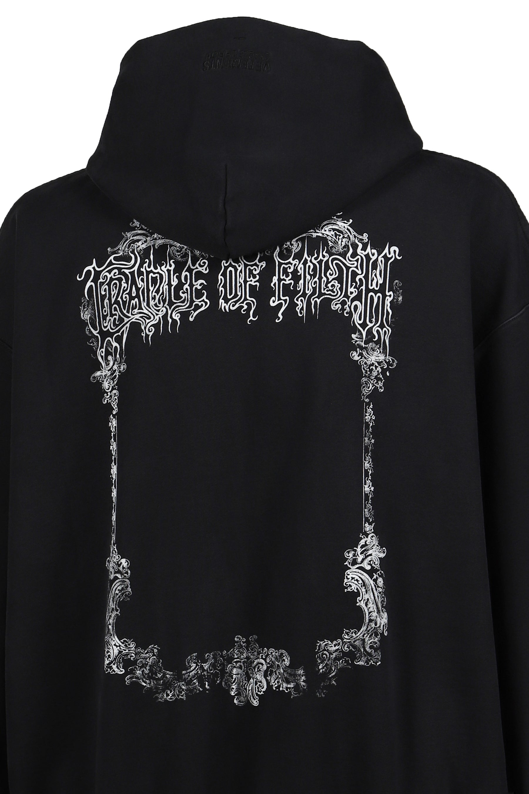 COF BUTTERFLY OVERSIZED ZIP-UP HOODIE / WASHED BLK - 5