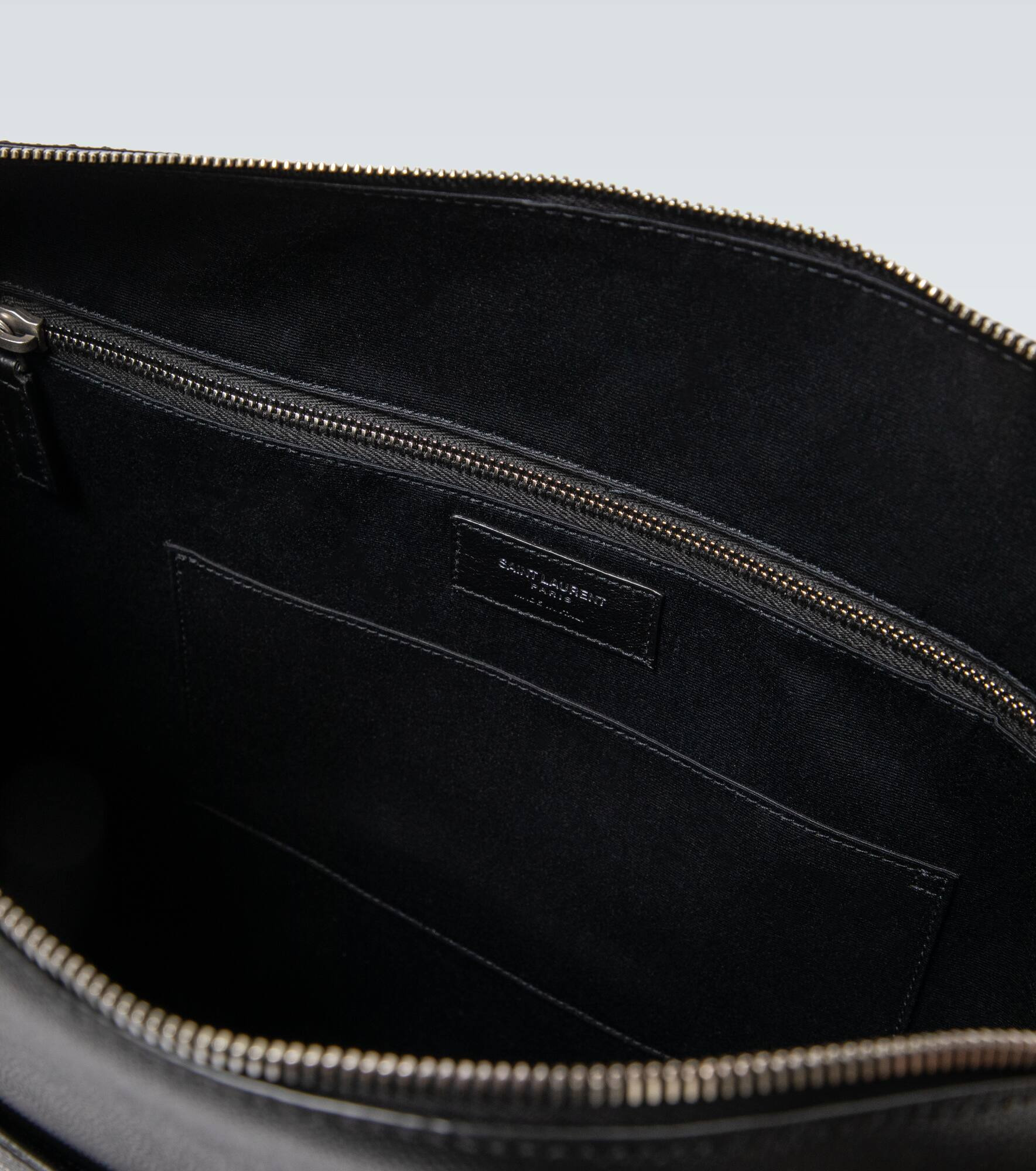 Duffle leather briefcase - 4