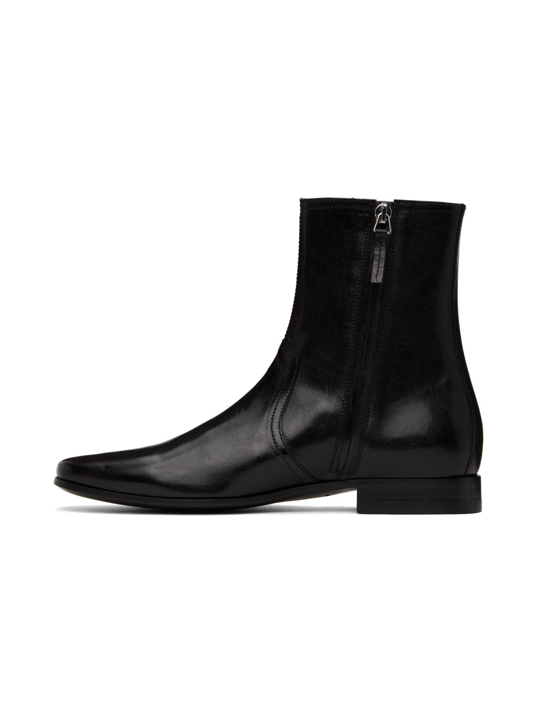 Black 400 Leather Chelsea Boots - 3