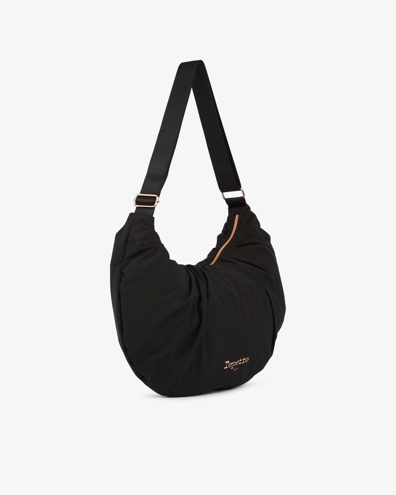 Repetto LUNE PADDED NYLON HALF-MOON BAG outlook