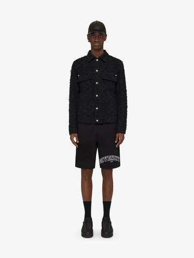 Givenchy GIVENCHY COLLEGE BERMUDA SHORTS IN FLEECE outlook