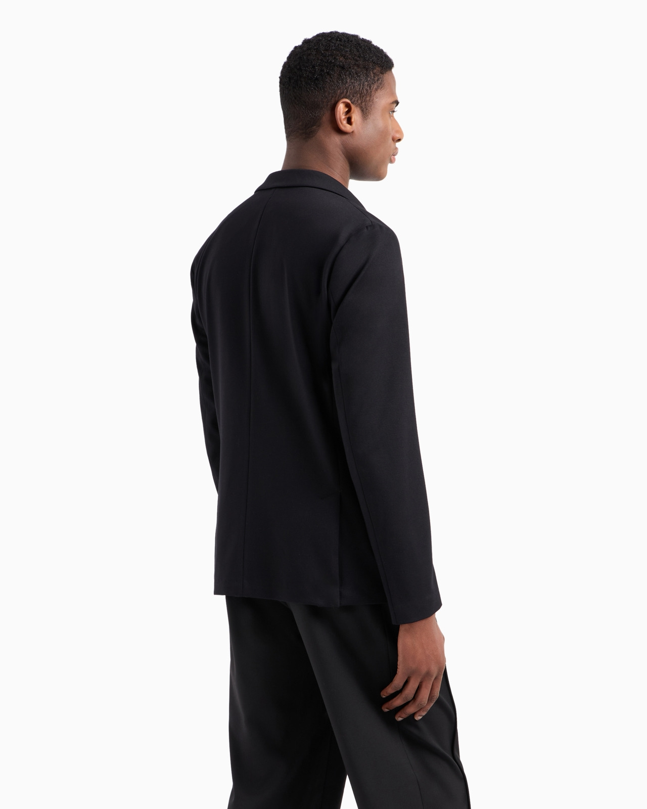 Stitched-jersey single-breasted jacket - 3