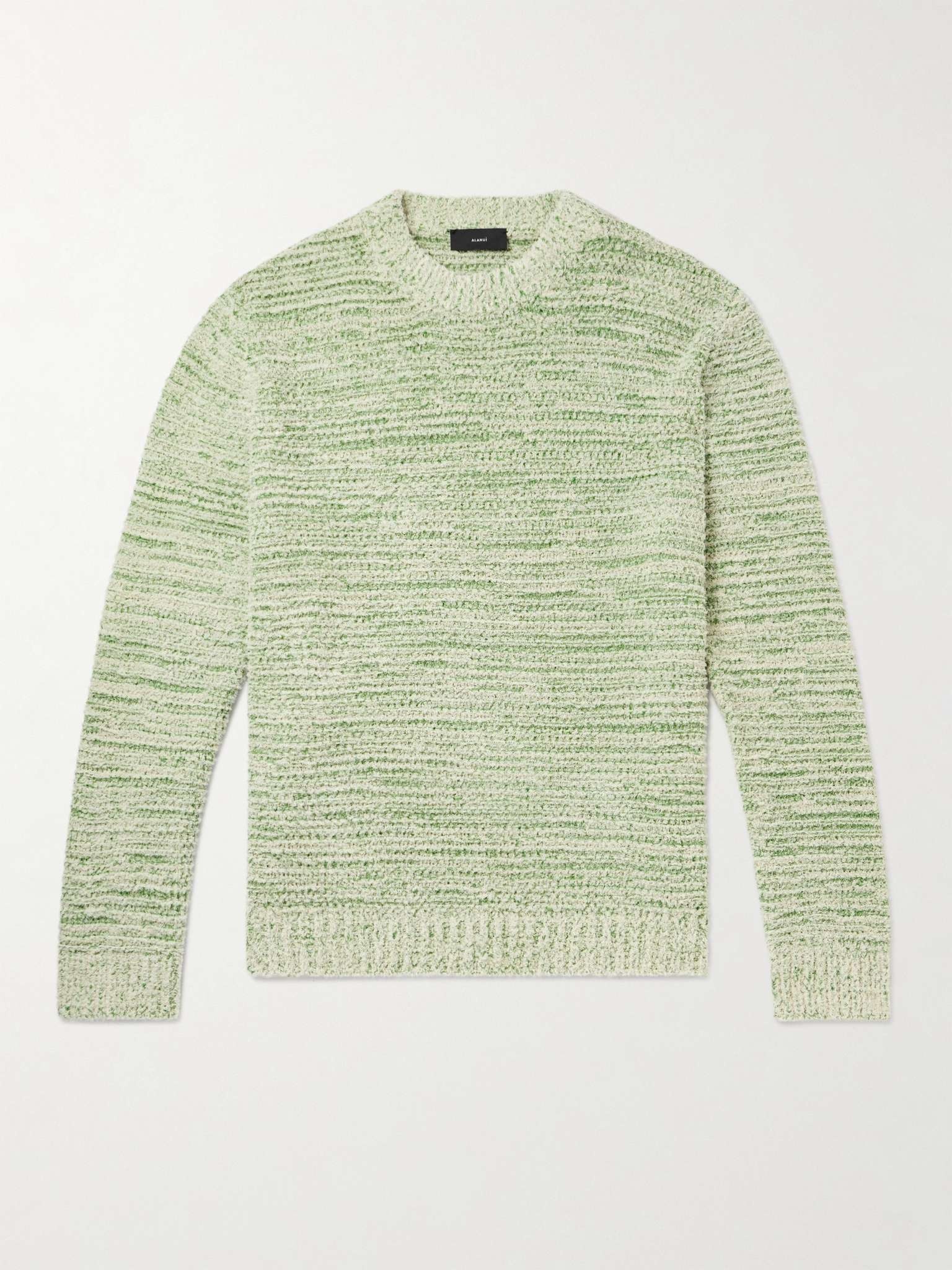 Cotton-Blend Bouclé Sweater - 1