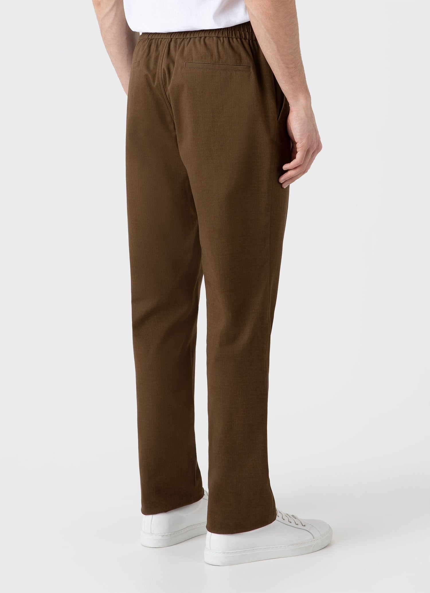 Brushed Cotton Wool Drawstring Trouser - 5