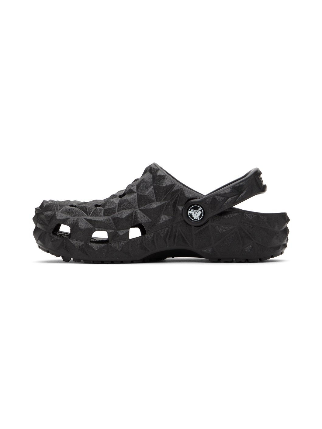 Black Classic Geometric Clogs - 5