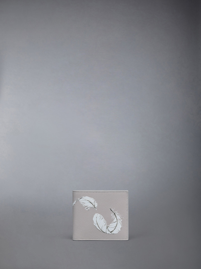 FEATHER PRINT PEBBLE GRAIN BILFOLD 1