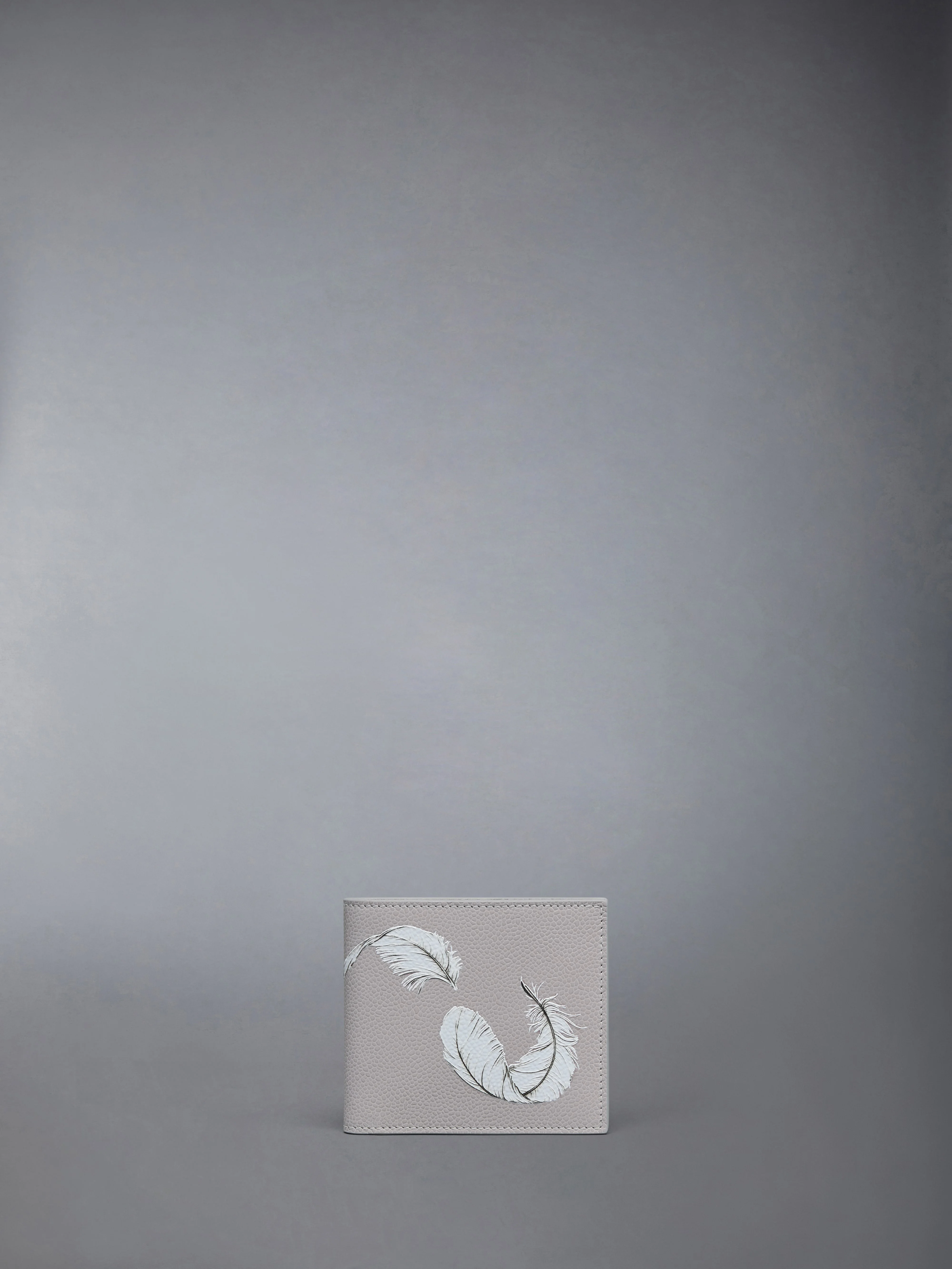 FEATHER PRINT PEBBLE GRAIN BILFOLD - 1
