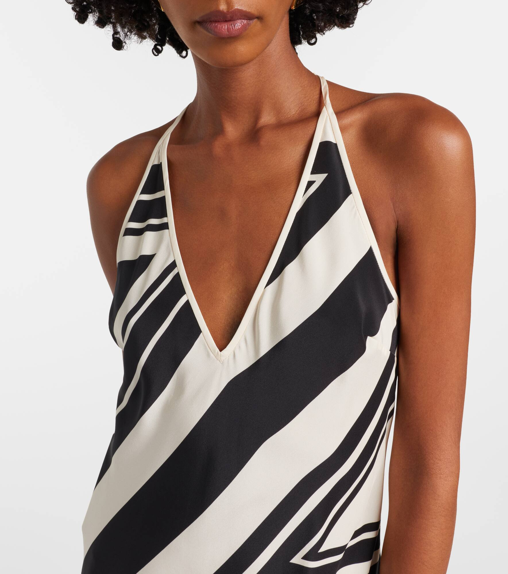 Pietra printed silk crêpe maxi dress - 4