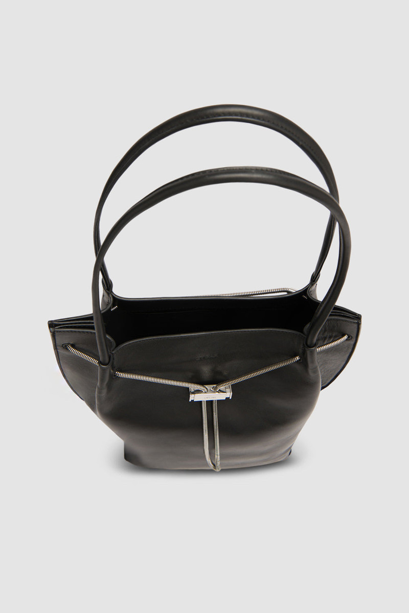 Kayla Black Nappa Leather Shoulder Bag 4