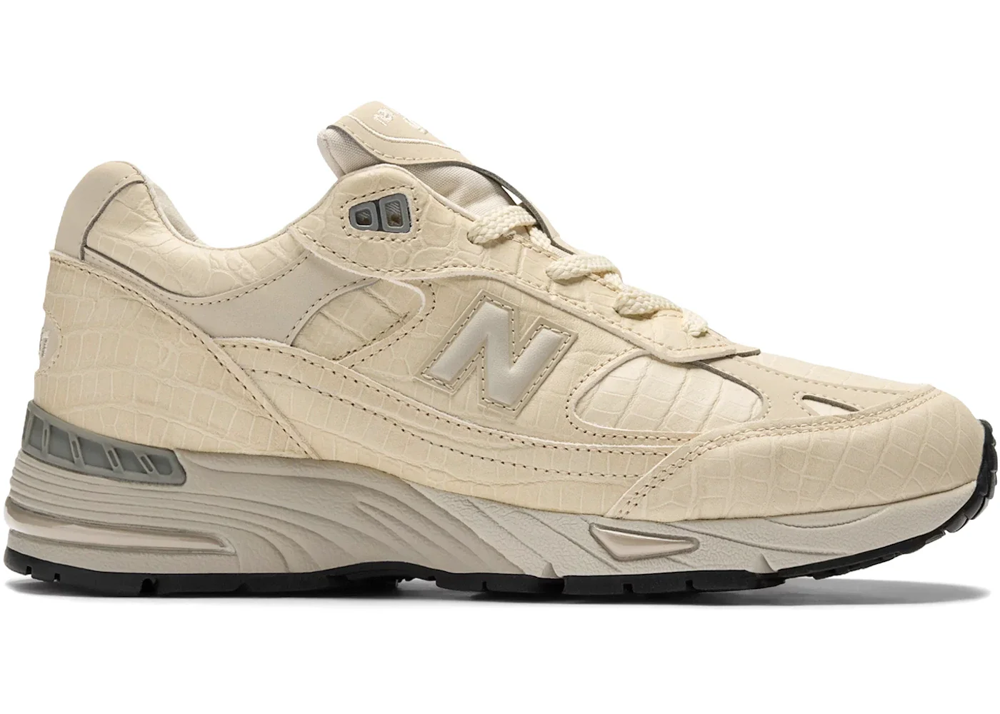 New Balance 991 MiUK Oyster Grey Crocodile (Women's) - 1