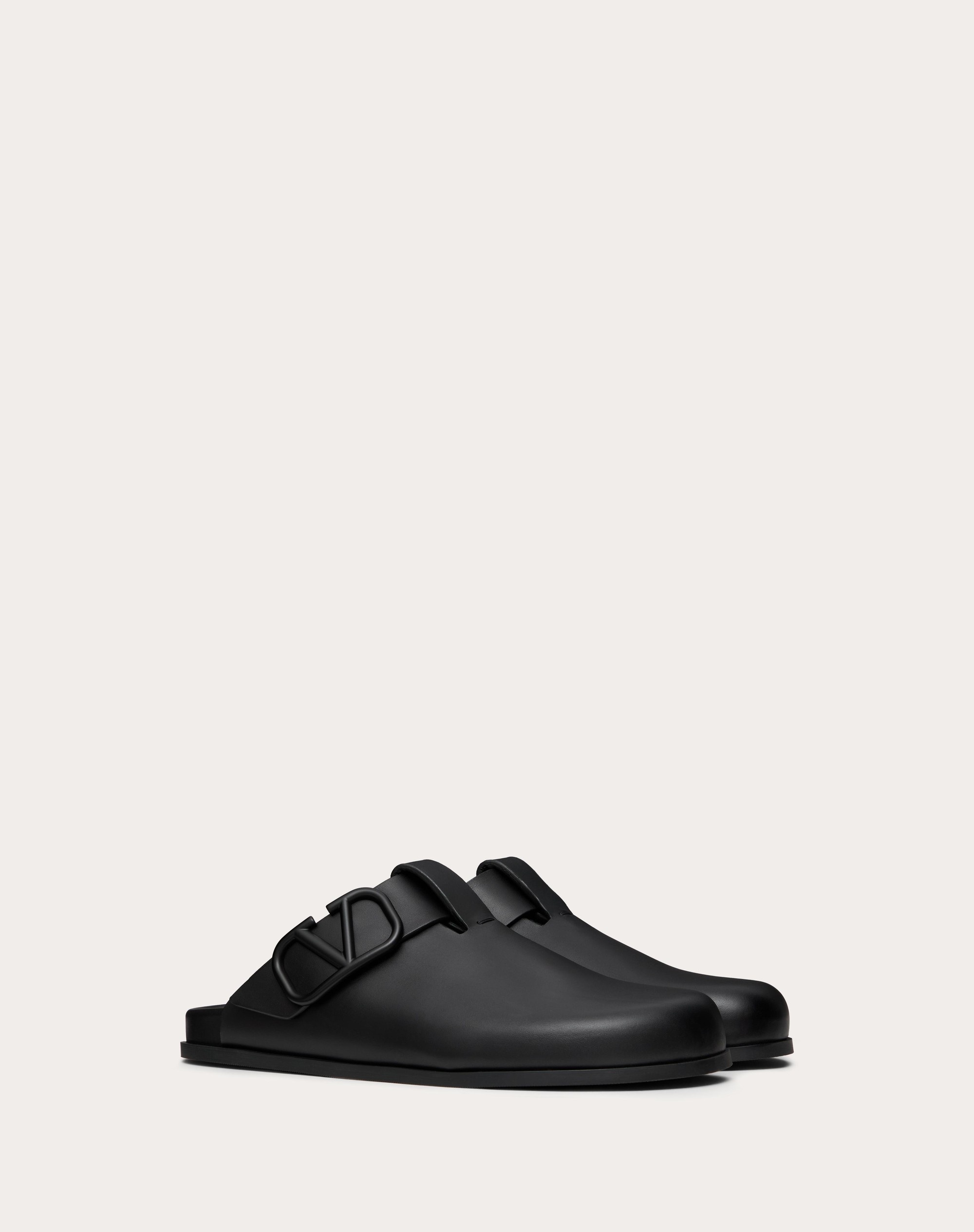 VLOGO SIGNATURE CALFSKIN MULE - 2