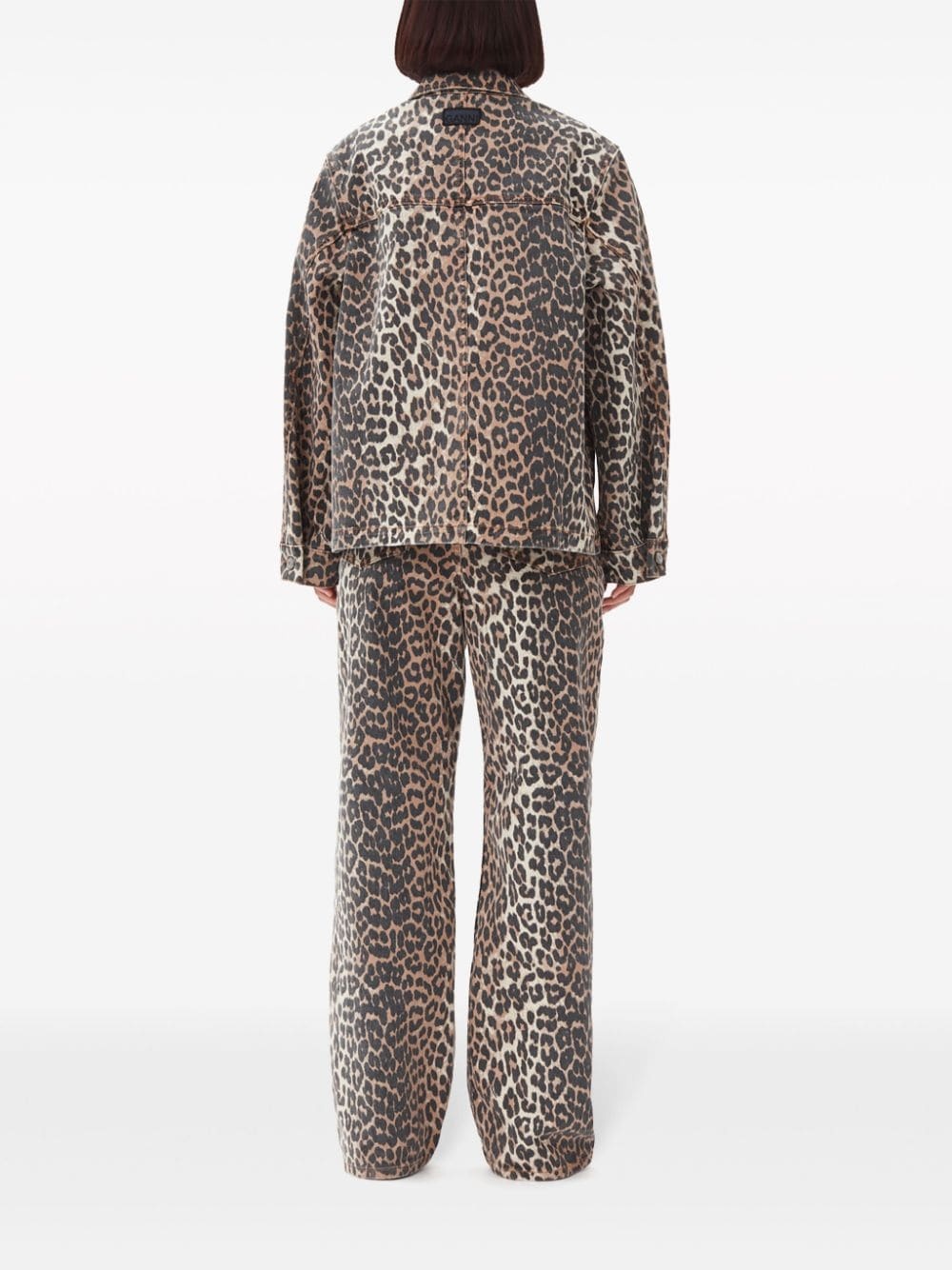animal-print jacket - 4