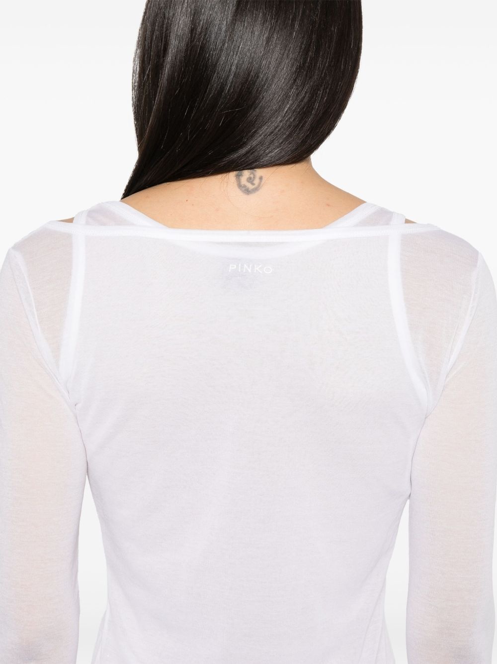 long-sleeve gauze T-shirt - 5