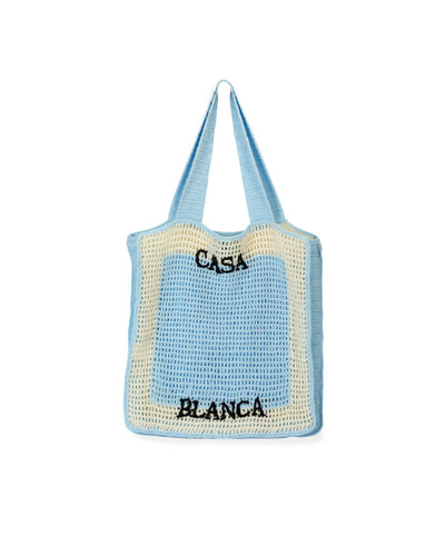 CASABLANCA Blue Gradient Crochet Bag outlook