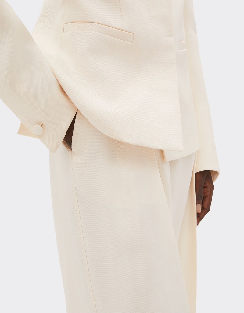 Shantung silk trousers 5