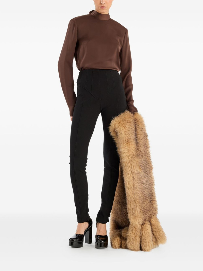 ROTATE cowl-back long-sleeve top outlook