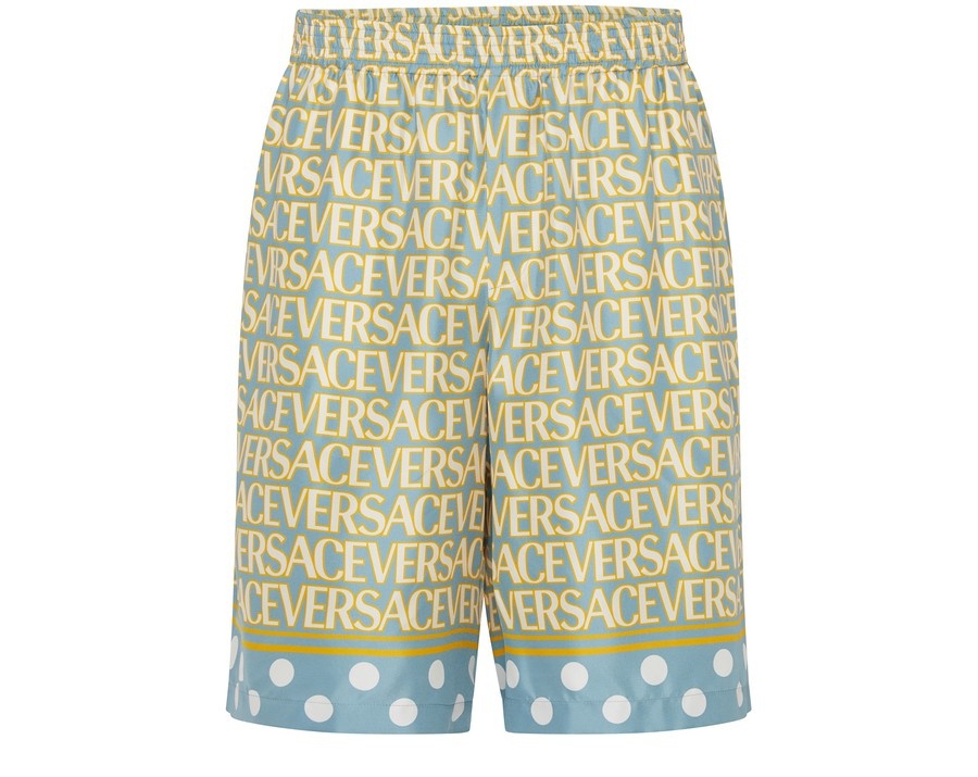 Versace Allover printed shorts - 1
