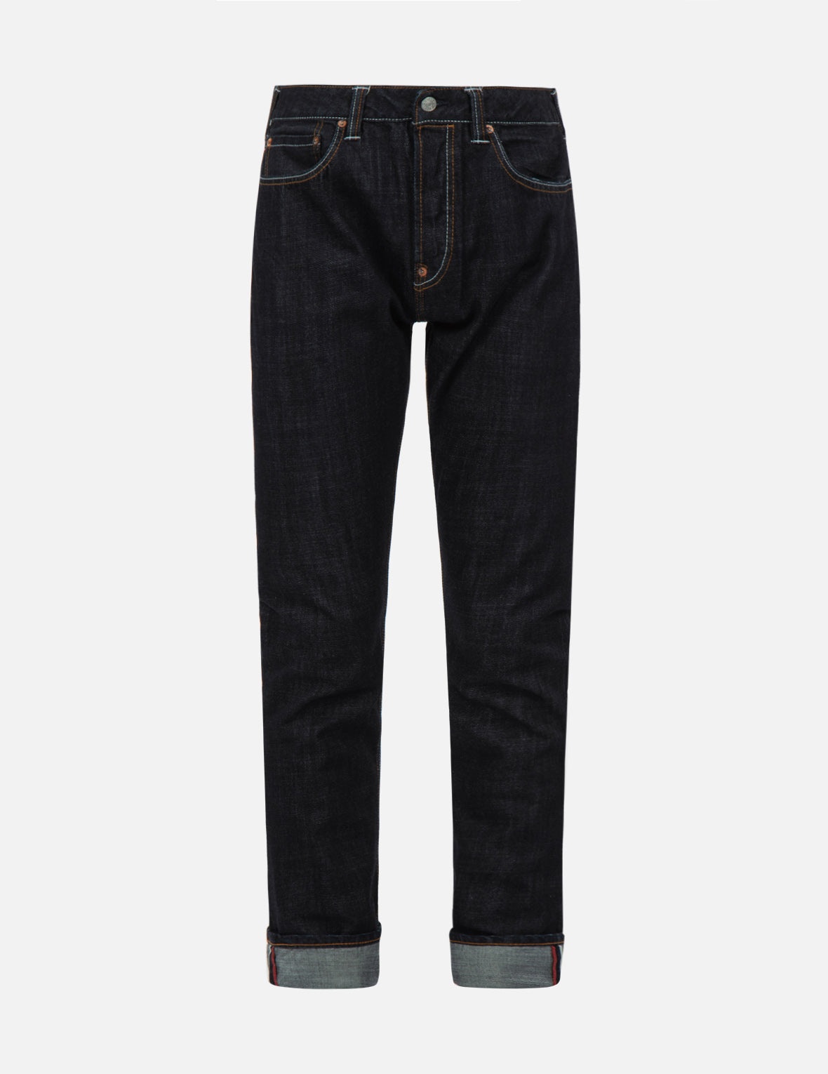 Two-Tone Seagull Carrot-Fit Denim Jeans #2017 - 2
