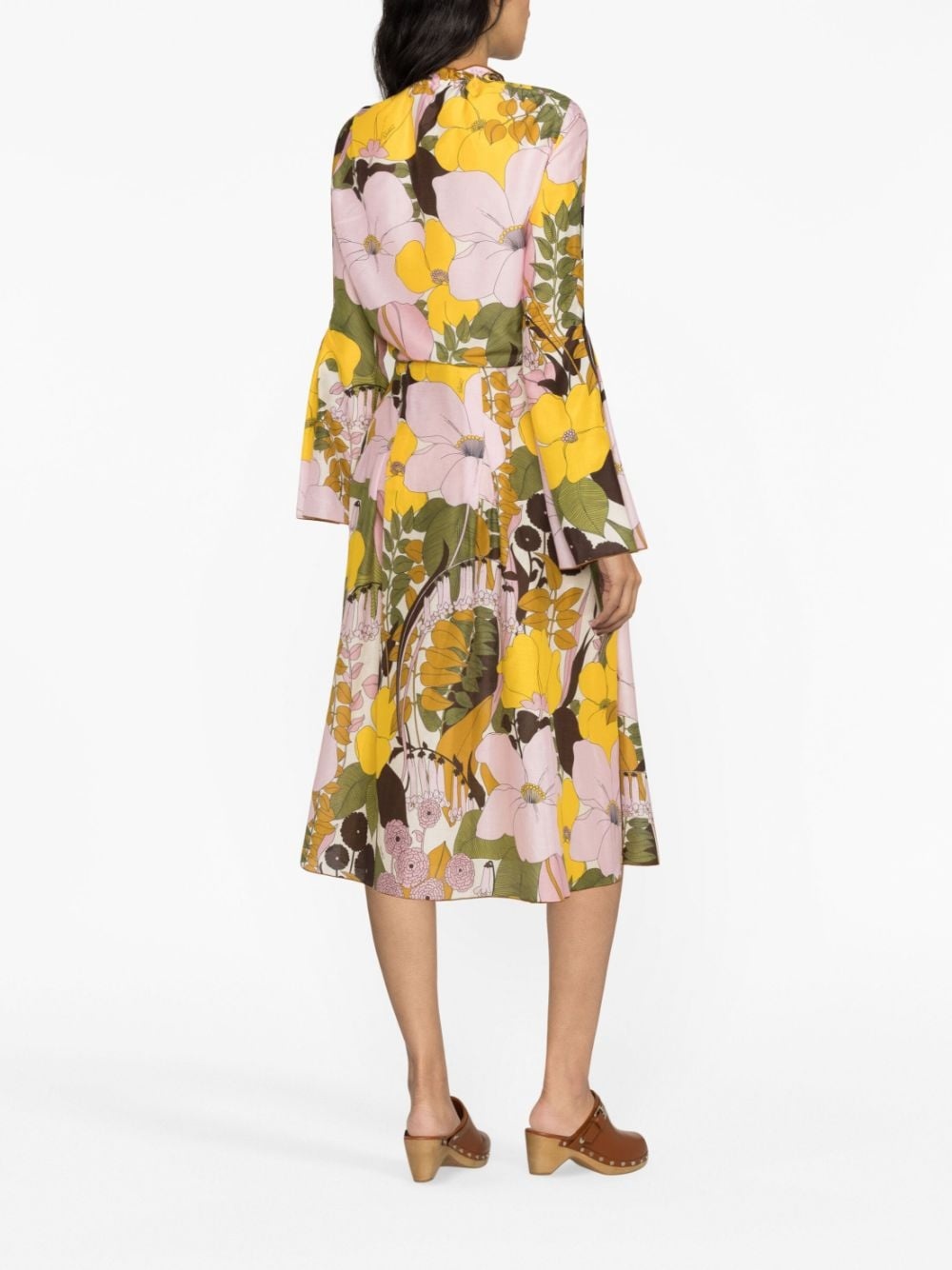 Casanova floral-print midi dress - 4