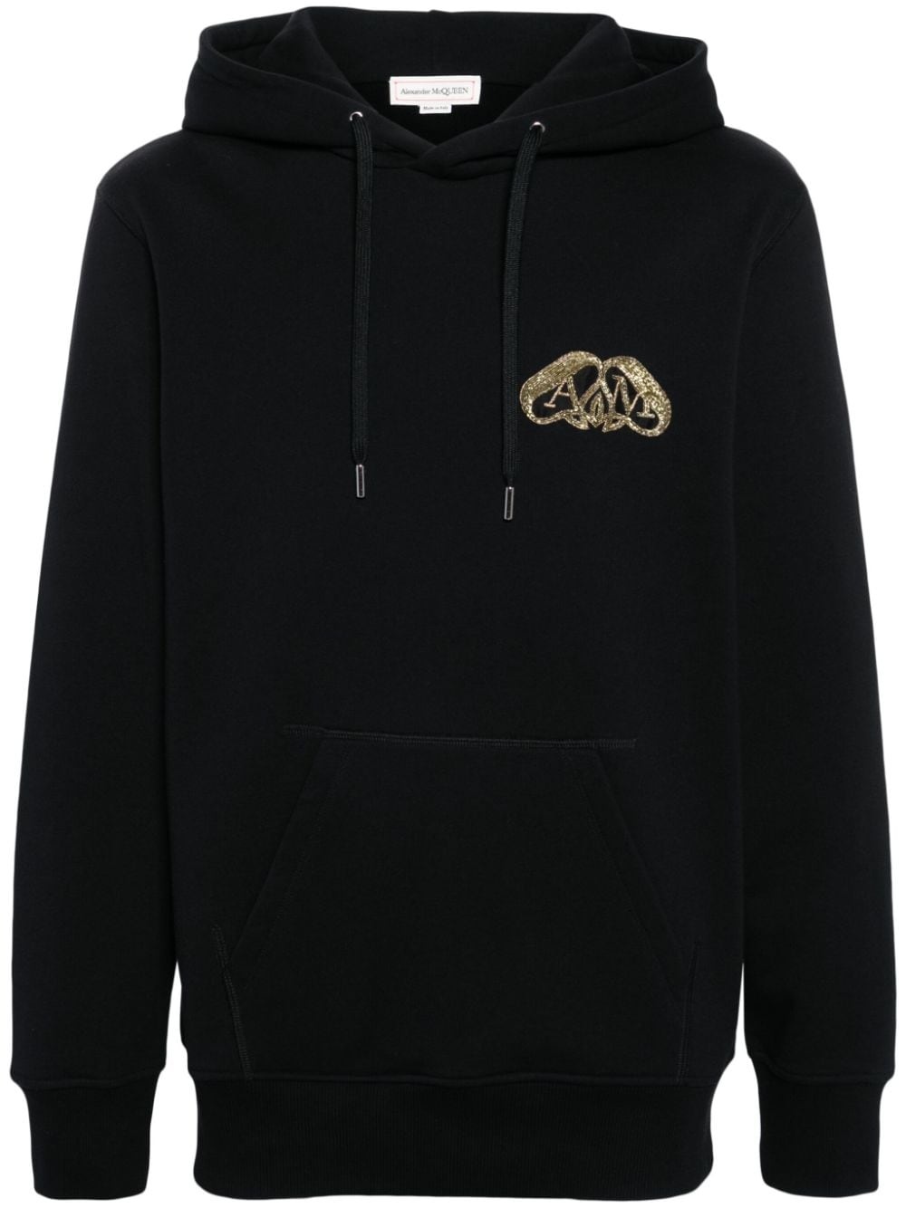 Half Seal Logo cotton hoodie - 1