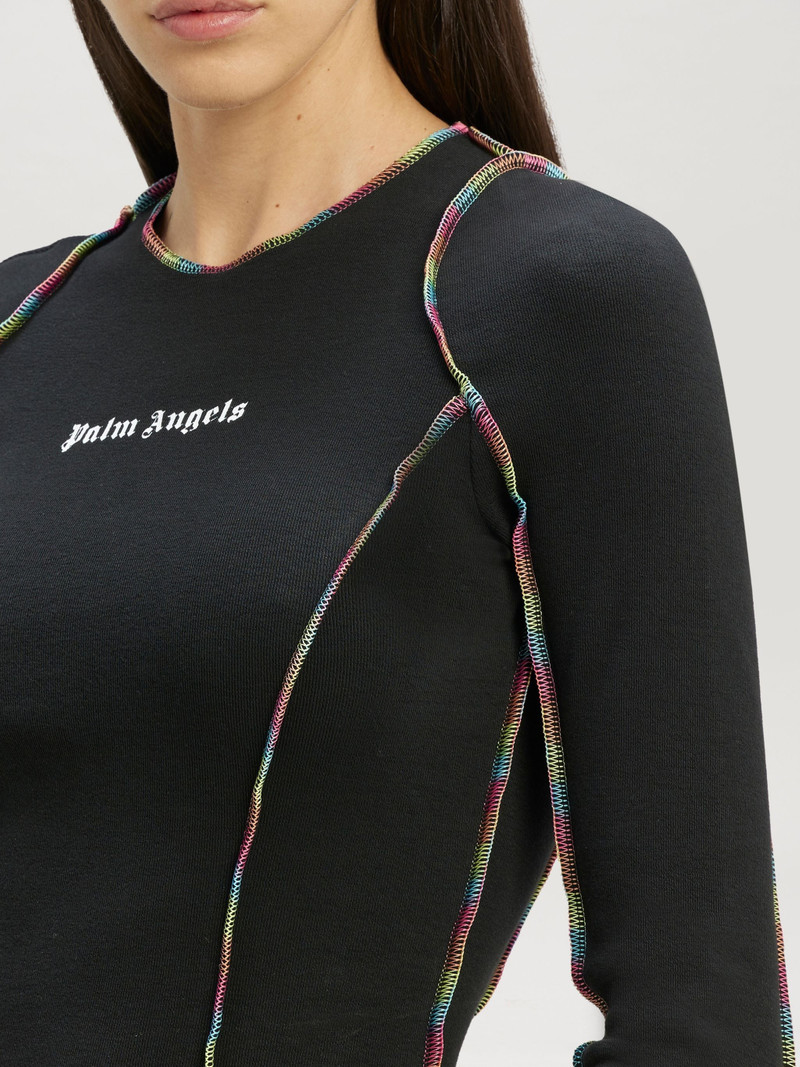 Rainbow Stitching Fit T-Shirt 6