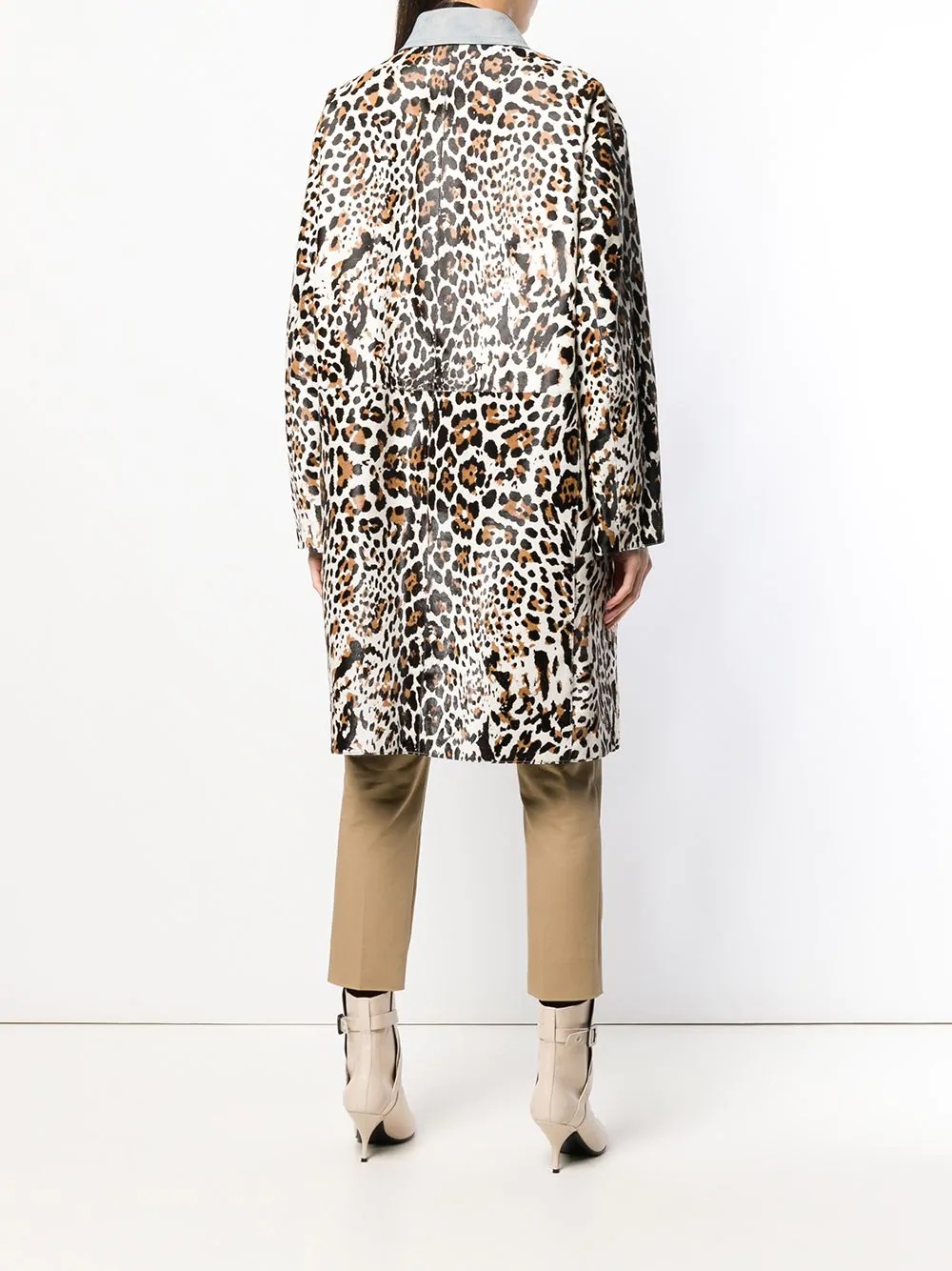 leopard print coat - 4