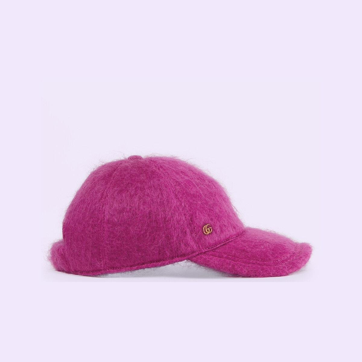 Mohair baseball hat with Double G - 3
