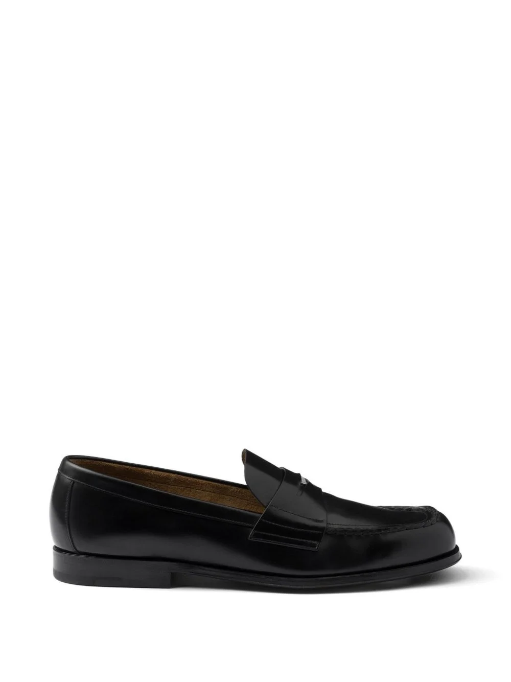brushed leather loafers - 1