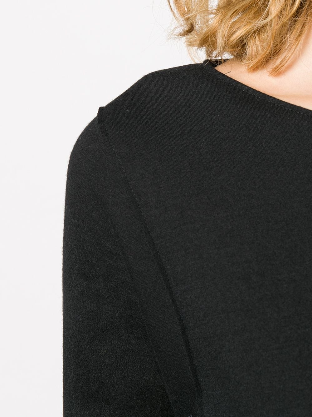 boat neck shift dress - 5