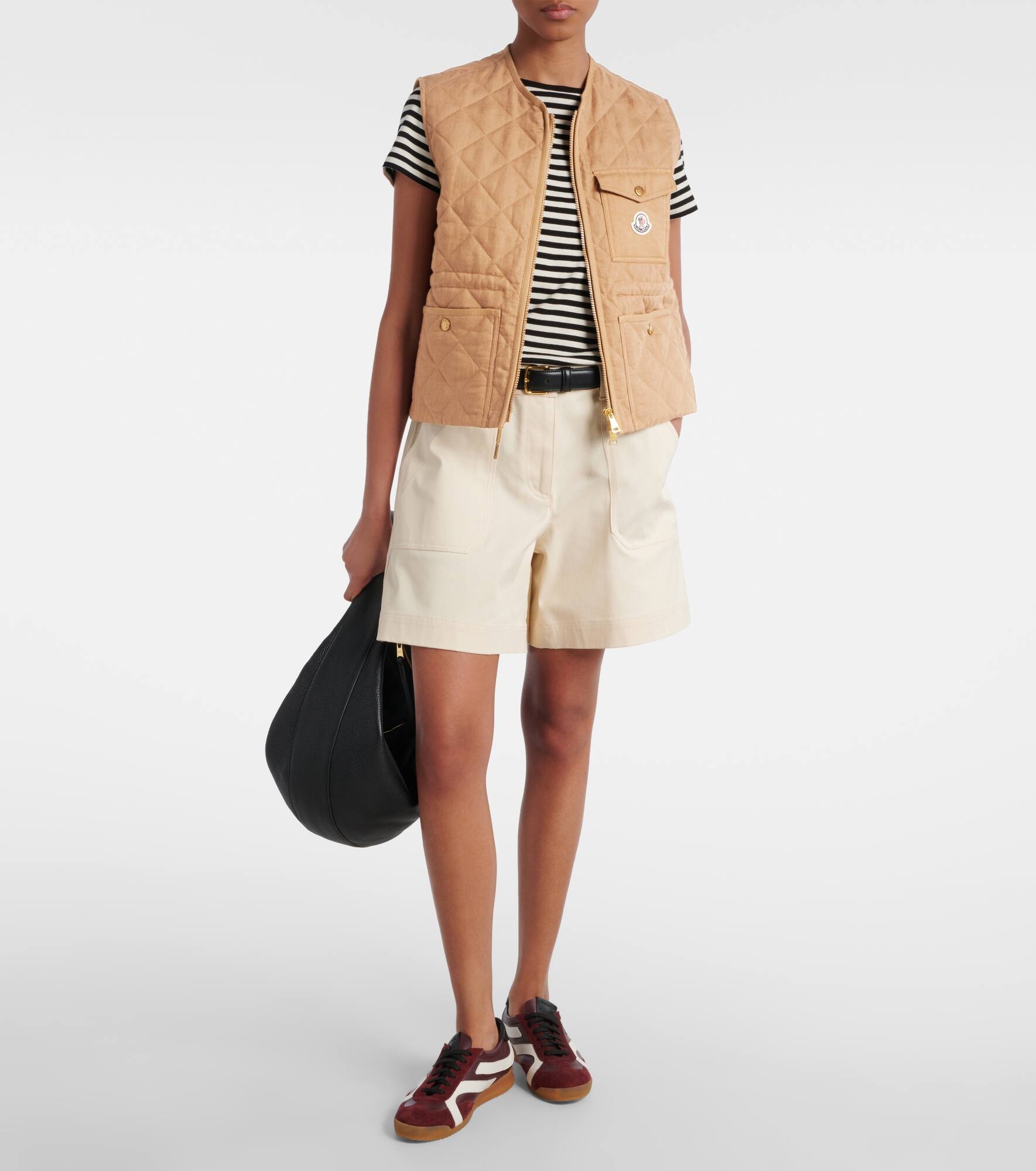 Vigny quilted linen vest - 2