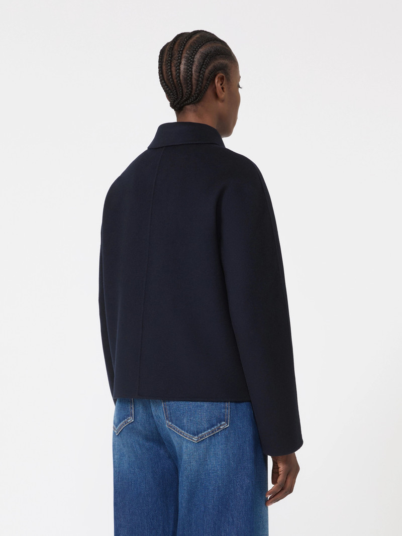 EDEN Wool, cashmere and silk boxy jacket - NAVY 4