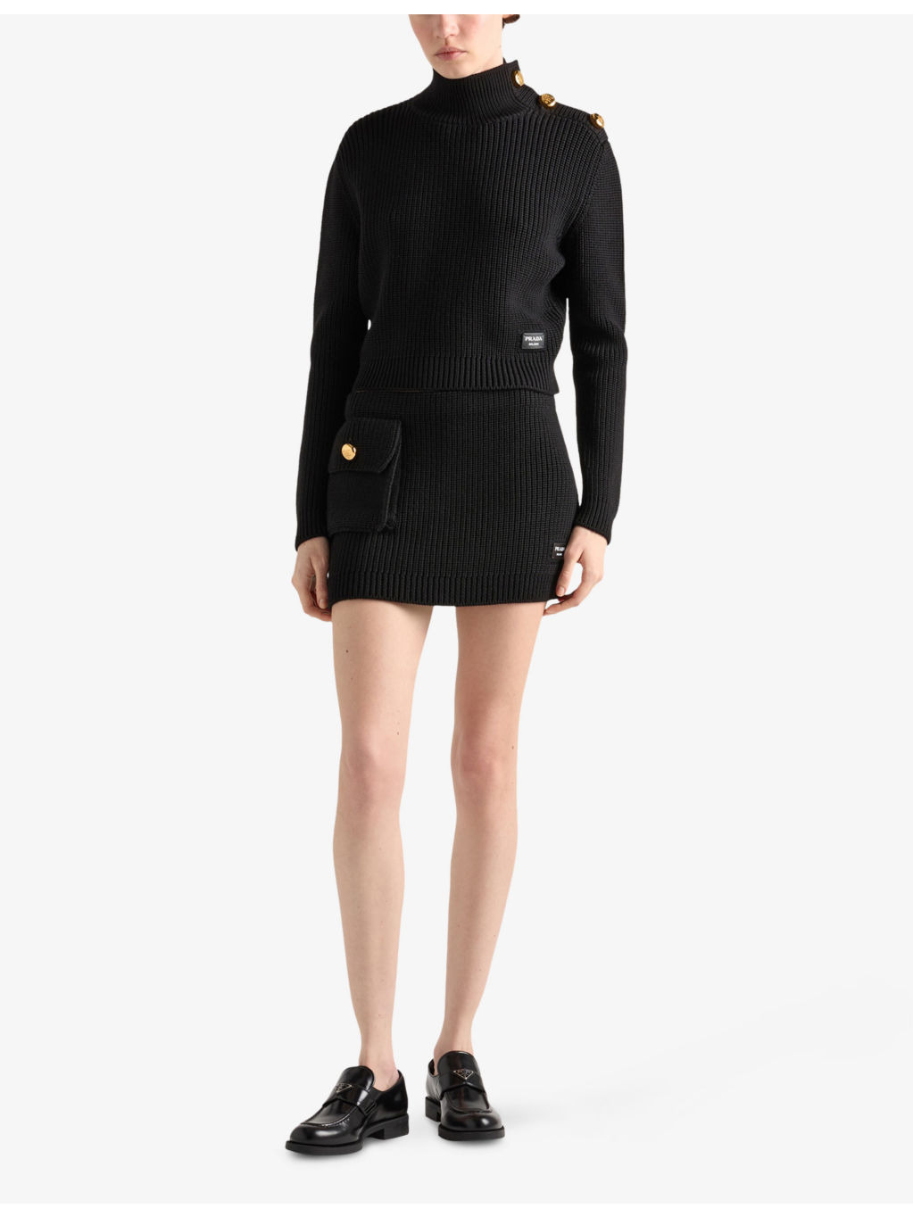 Turtleneck Brand-Patch Wool Jumper - 2
