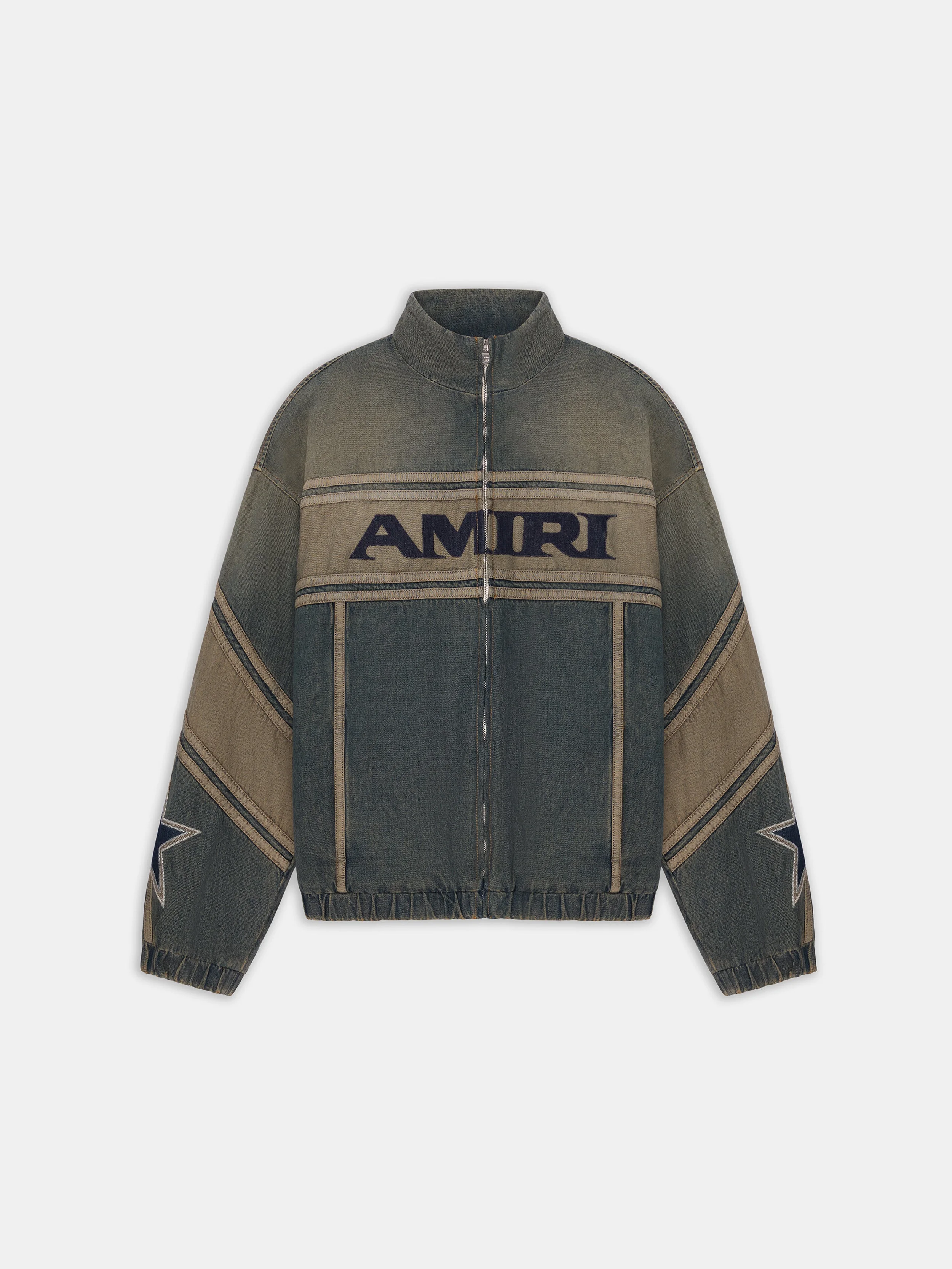 AMIRI SPORT DENIM TRACK JACKET - 1