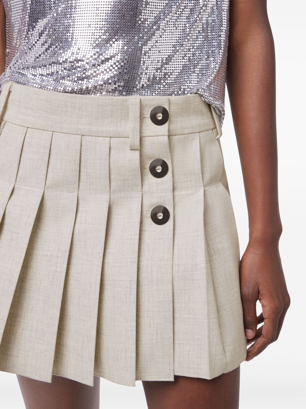 pleated mini skirt - 6