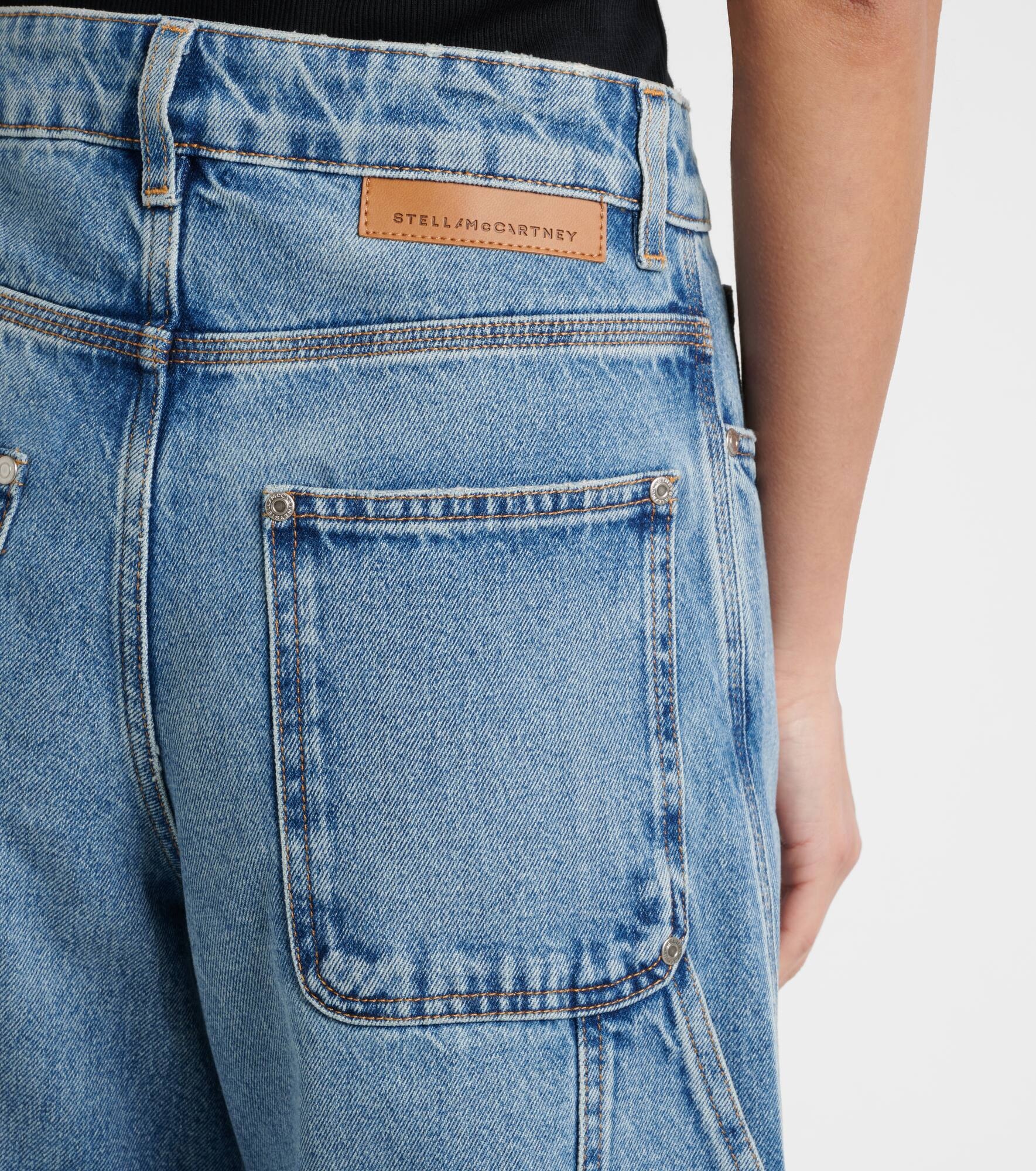 Mid-rise wide-leg jeans - 6