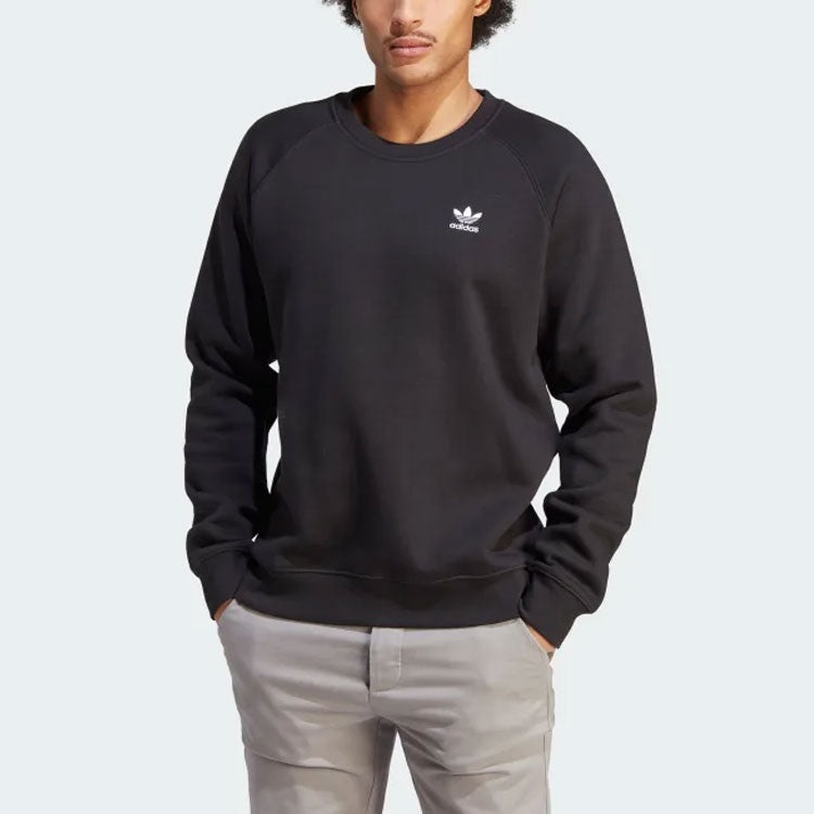 adidas originals Trefoil Essentials Crewneck 'Black' IM4532 - 2