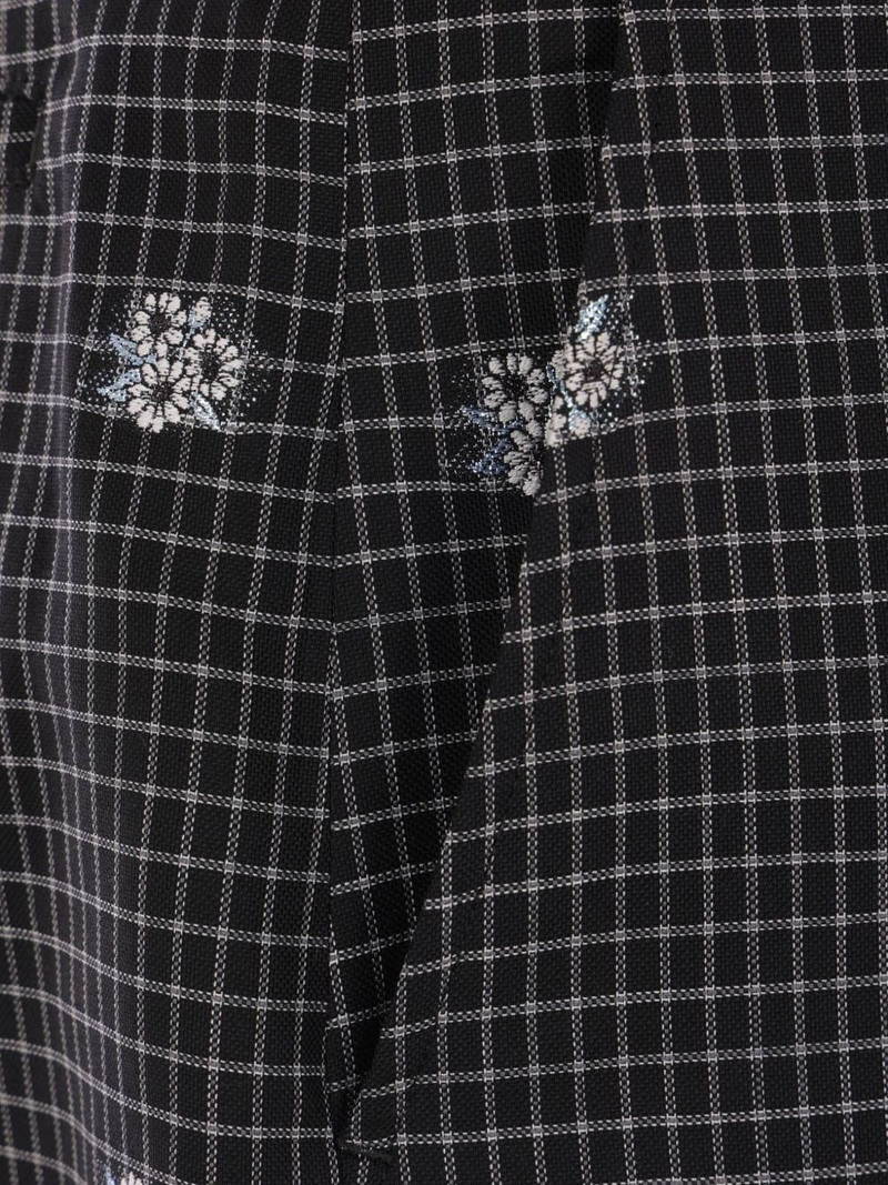 check-print shorts 5