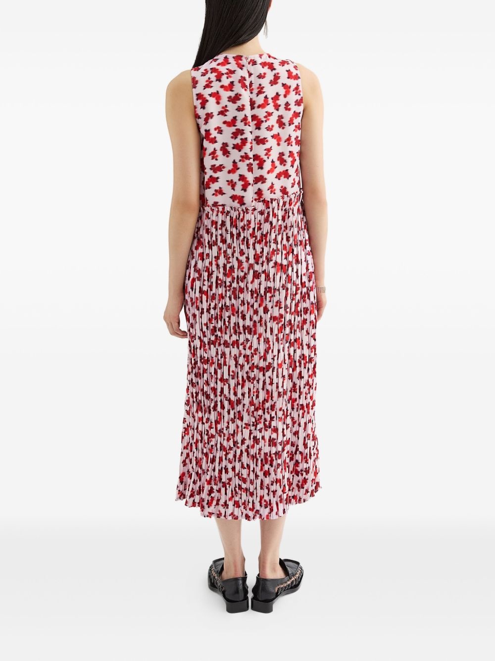 floral-print midi dress - 4