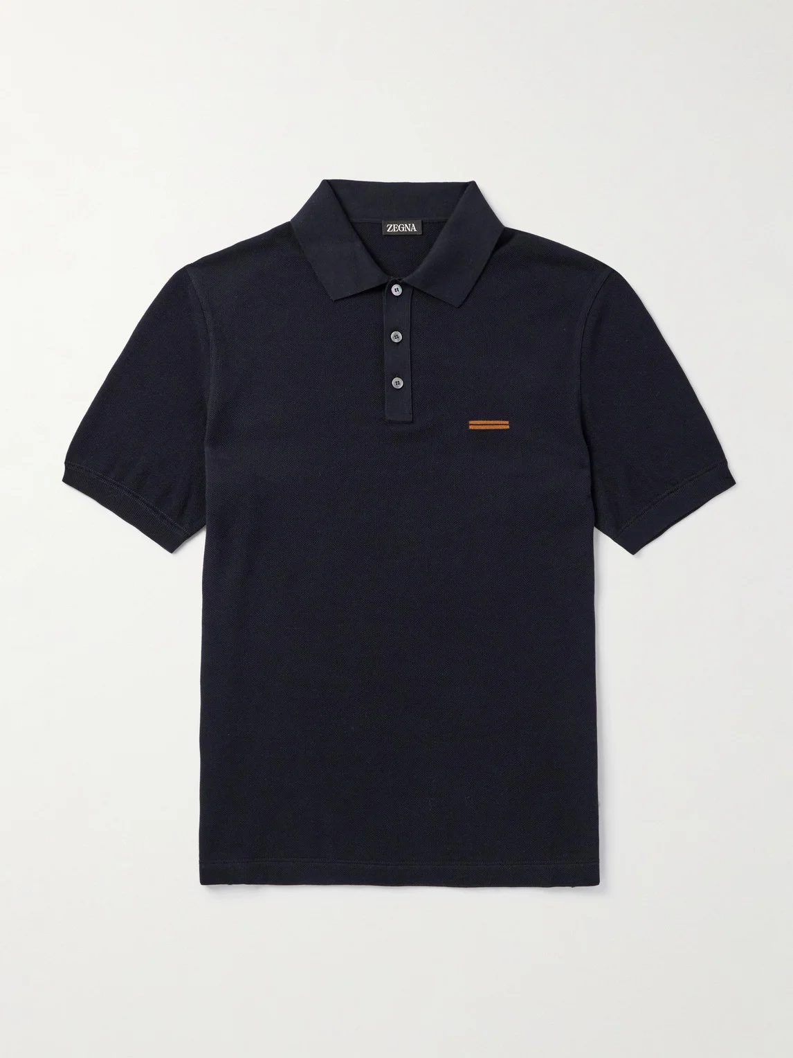 Slim-Fit Cotton-Piqué Polo Shirt - 1