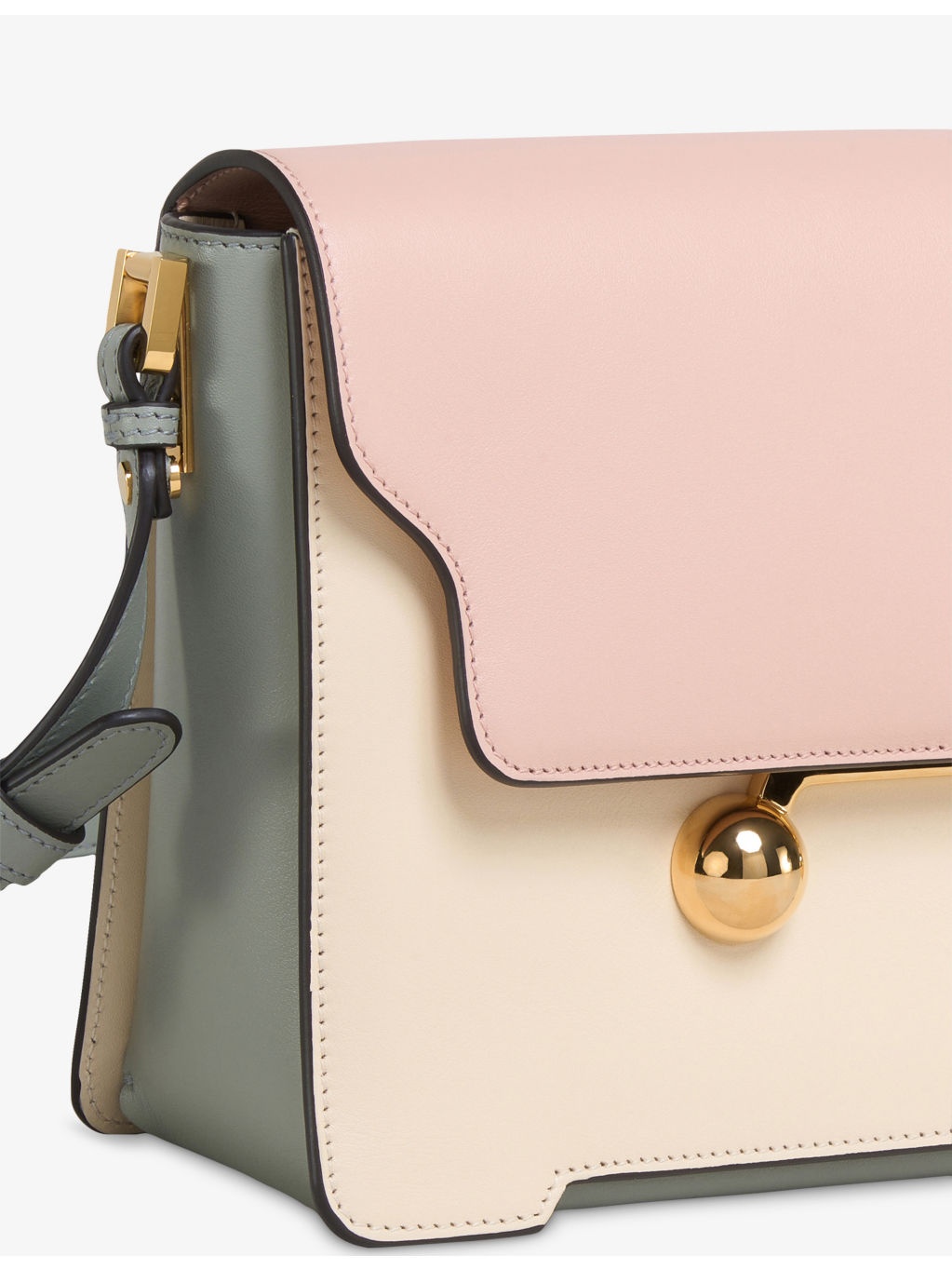 Trunkaroo Colour-Block Medium Leather Shoulder Bag - 2