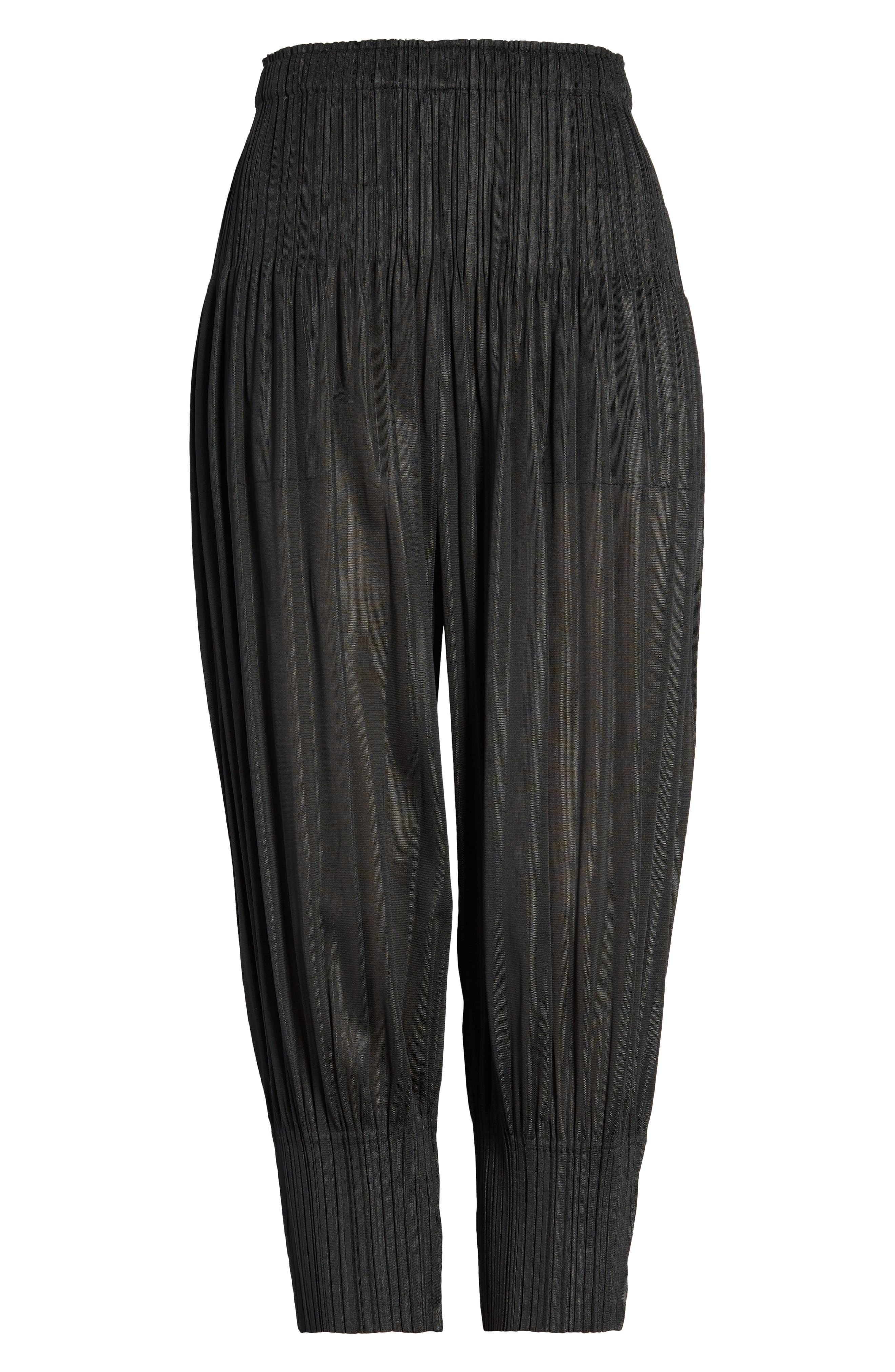 Pleats Please Issey Miyake Fluffy Basics Pants in 15-Black at Nordstrom - 6