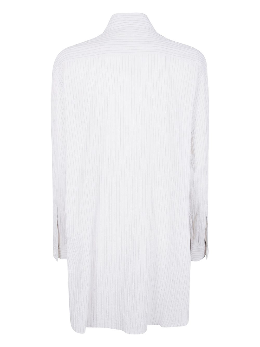 pinstriped ruffle shirt - 2