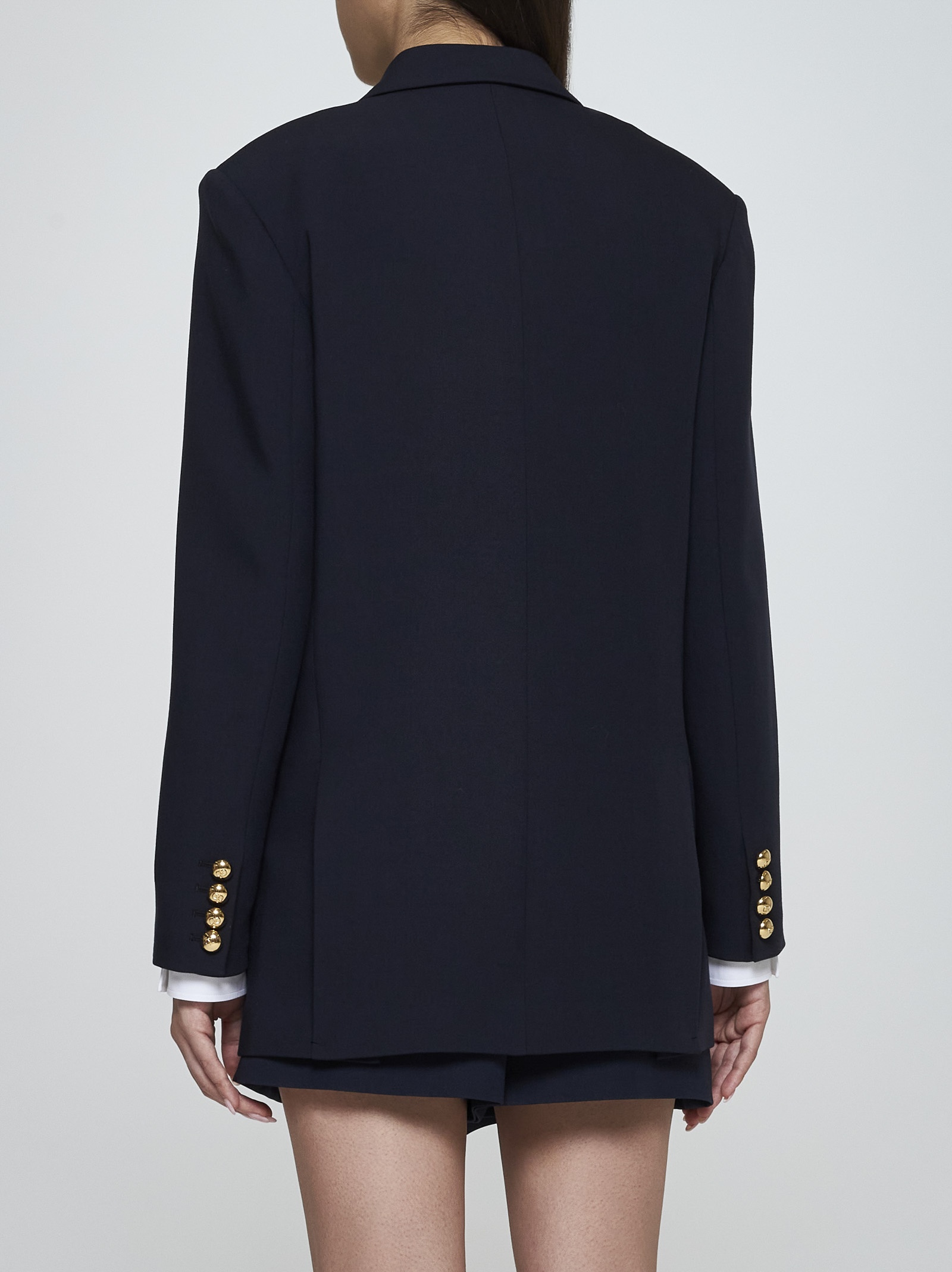 【関税＆送料込み】Valentino Garavani Navy Blue Wool Blazer Valentino Valentino wool double-breasted blazer