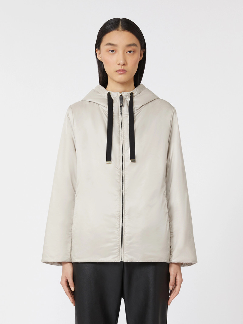 GREENH Padded water-repellent canvas hooded jacket - BEIGE 3