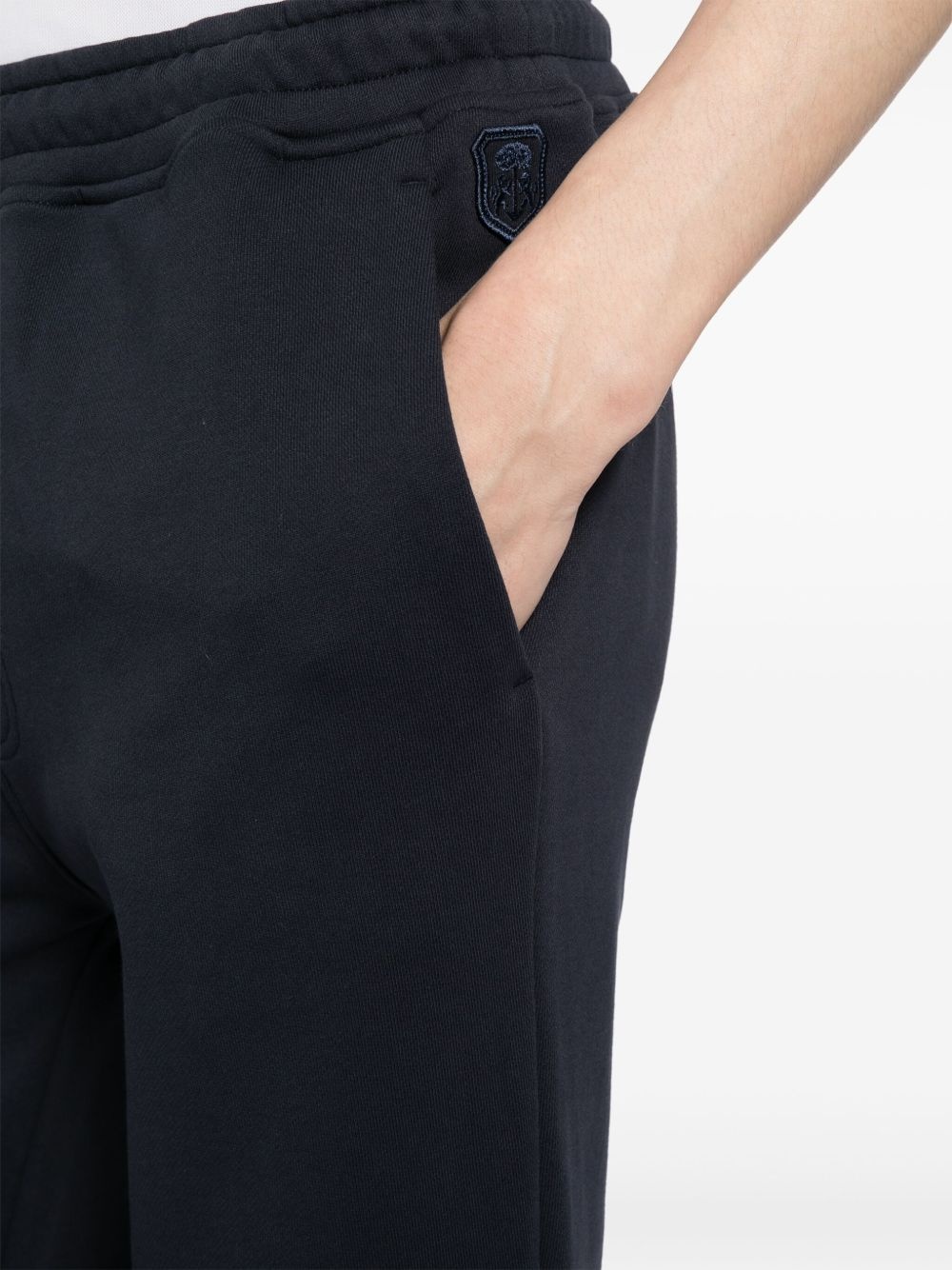 straight-leg cotton track pants - 5
